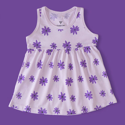 Girl Frock Blue flower