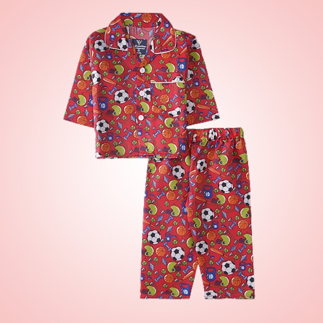 Kids Night Suit red