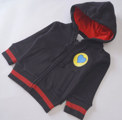 Girls Fleece Hood (Heart)