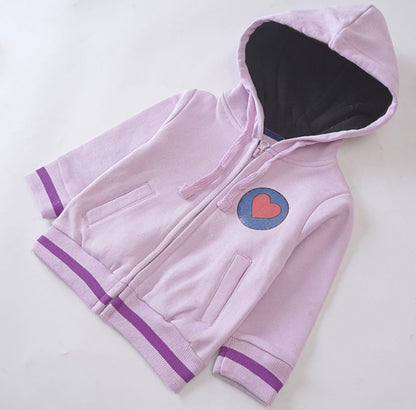 Girls Fleece Hood (Heart