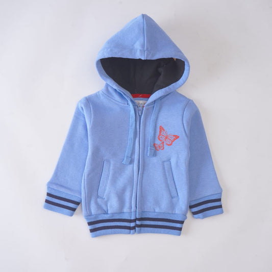 Girls Fleece Hood (butterfly)