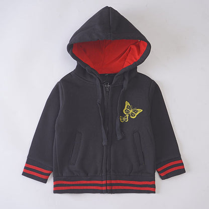 Girls Fleece Hood (butterfly)