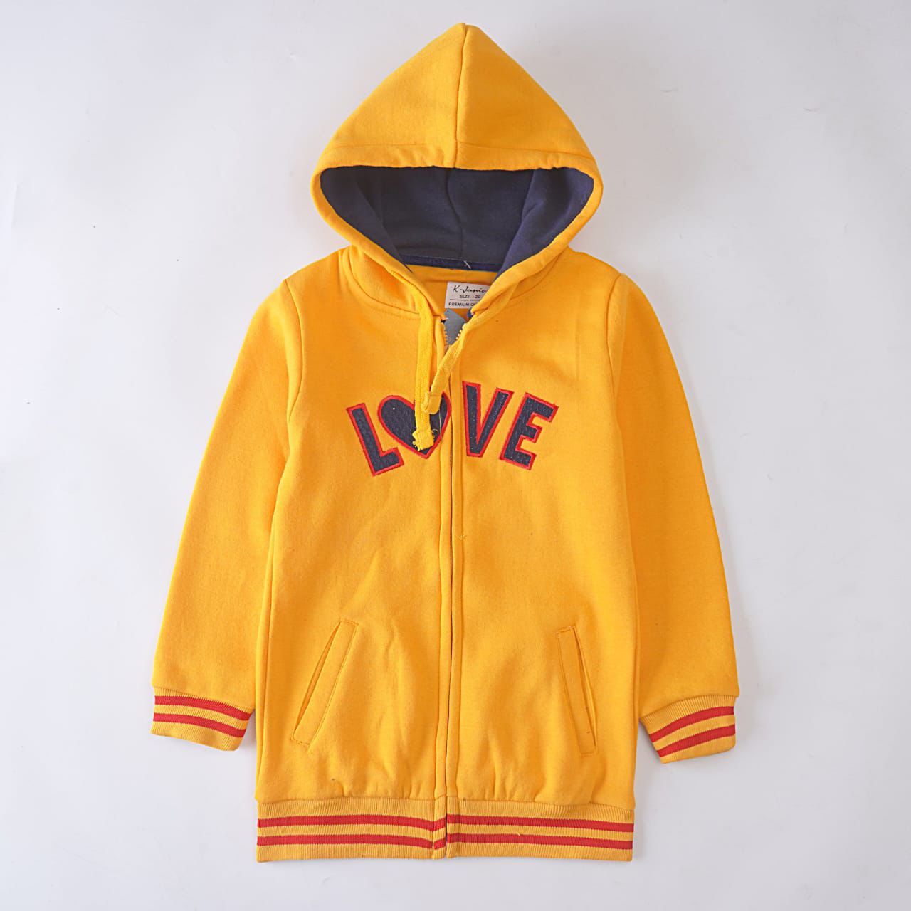 Girls Fleece Hood (Love)